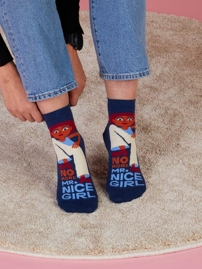 Mr. Nice Girl Ankle Socks by Blue Q – image 6