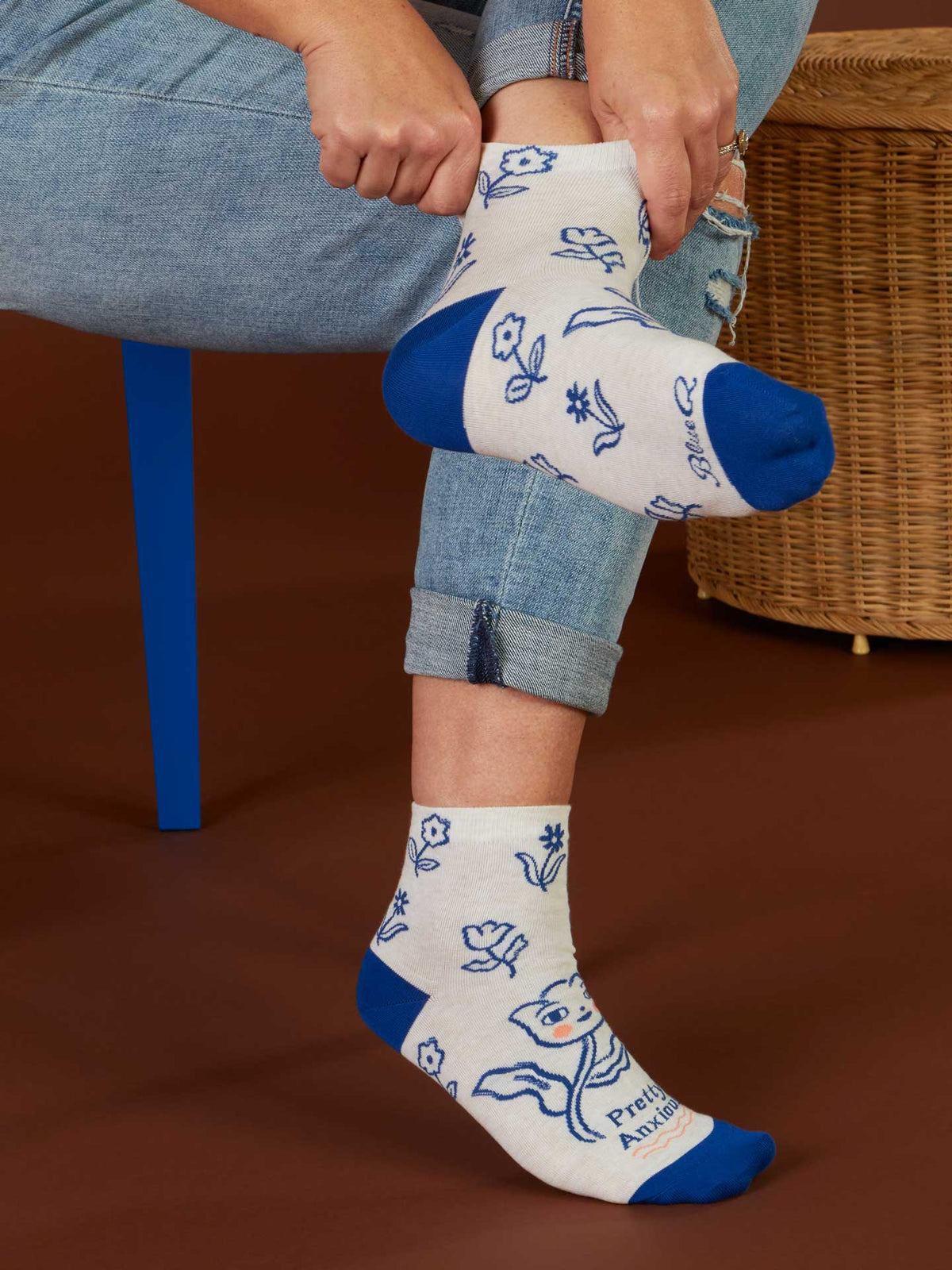 Pretty Anxious Ankle Socks by Blue Q – image 6