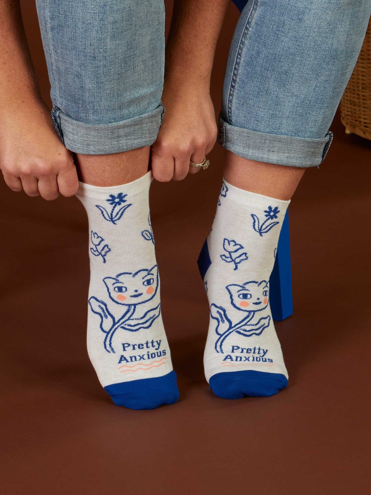 Pretty Anxious Ankle Socks by Blue Q – image 7