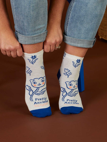 Pretty Anxious Ankle Socks by Blue Q – image 7