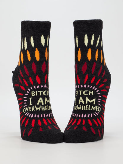 SW693 Bitch I AM Overwhelmed Women's Ankle Socks