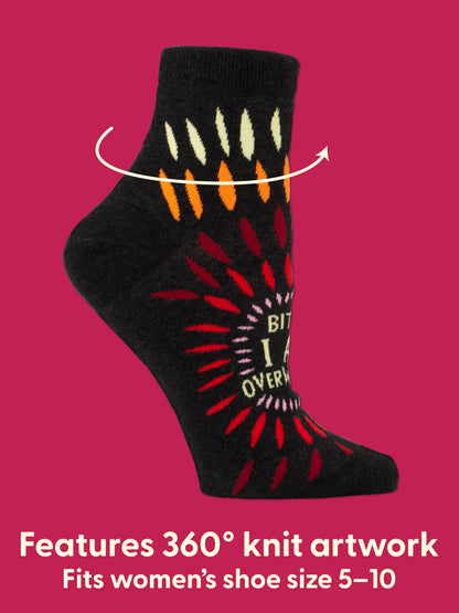 Bitch I AM Overwhelmed Women's Ankle Socks by Blue Q – image 6