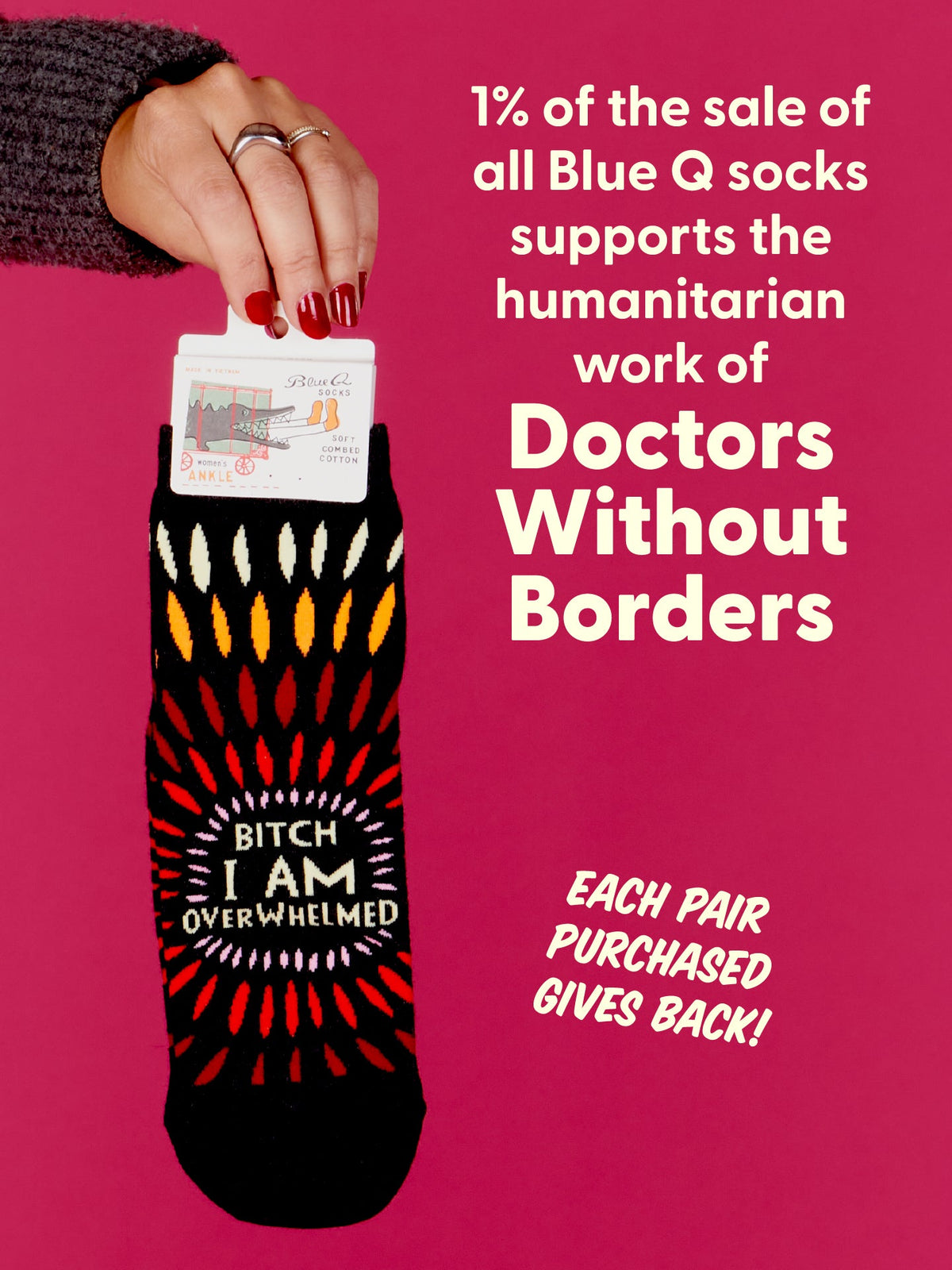 Bitch I AM Overwhelmed Women's Ankle Socks by Blue Q – image 9