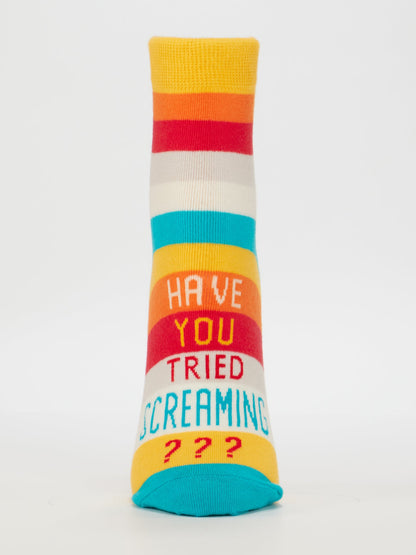 SW695 Have You Tried Screaming??? Women's Ankle Socks