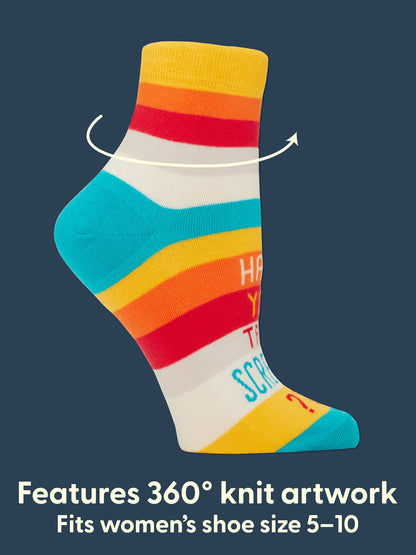 Have You Tried Screaming??? Women's Ankle Socks by Blue Q – image 6