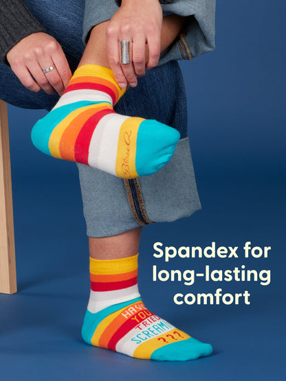 Have You Tried Screaming??? Women's Ankle Socks by Blue Q – image 8
