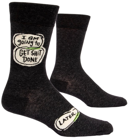 SW802 Get Shit Done Later Men's Socks