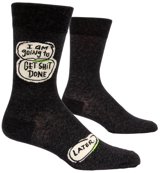 SW802 Get Shit Done Later Men's Socks