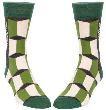 SW828 This Meeting is Bullshit  Men's Socks