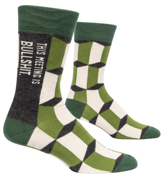 SW828 This Meeting is Bullshit  Men's Socks