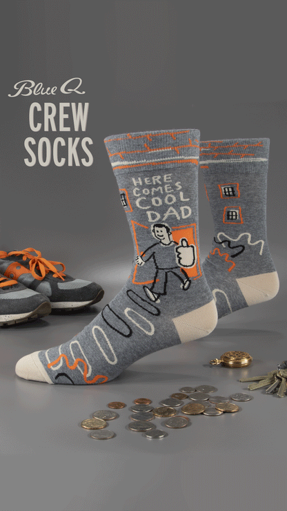 SW857 Here Comes Cool Dad Men's Socks