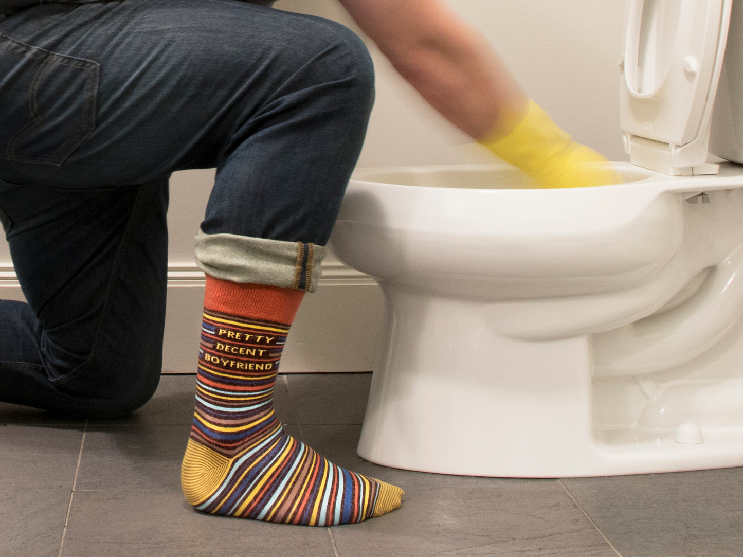 SW864 Pretty Decent Boyfriend Men's Socks