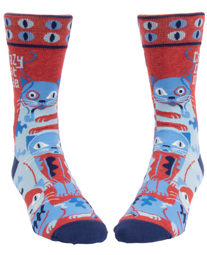 SW870 Crazy Cat Dude Men's Socks