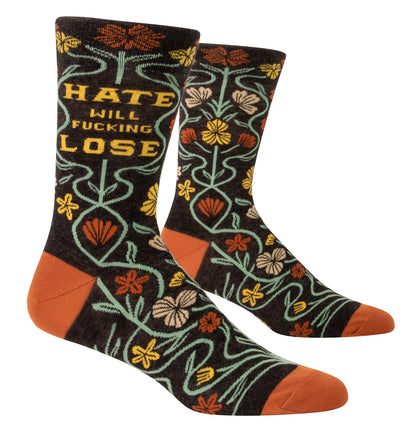 SW890 Hate Will Fucking Lose Men's Socks