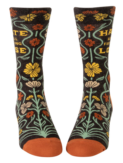 SW890 Hate Will Fucking Lose Men's Socks