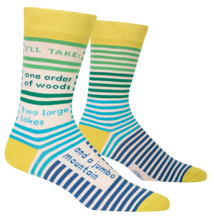 SW894 One Order of Woods Men's Socks