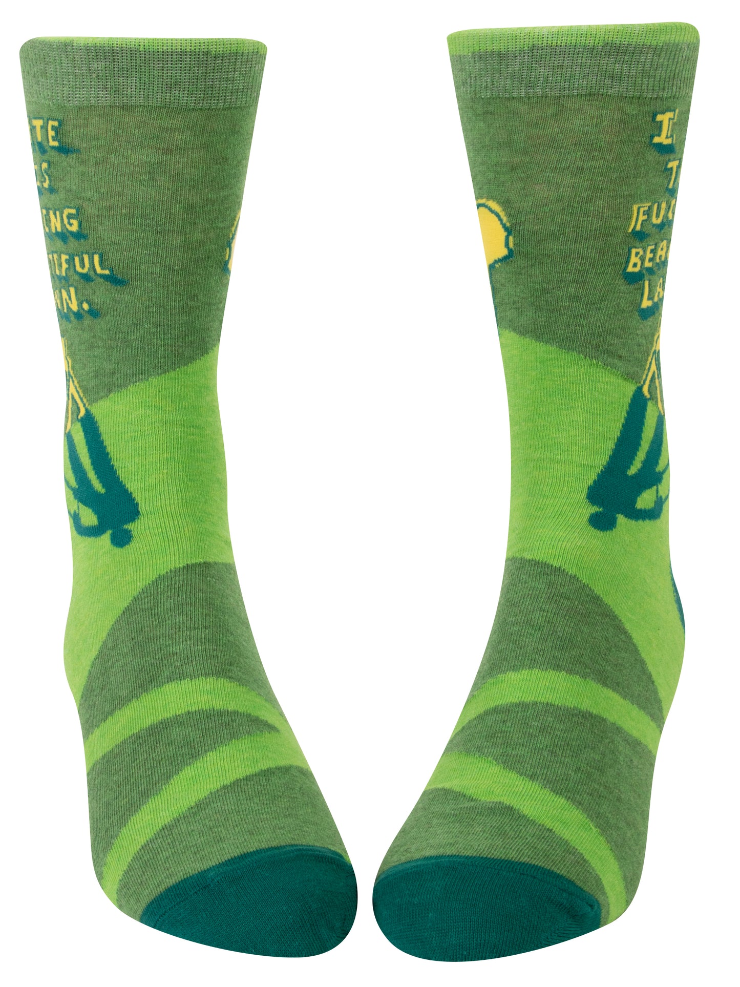 SW896 Fucking Beautiful Lawn Men's Socks