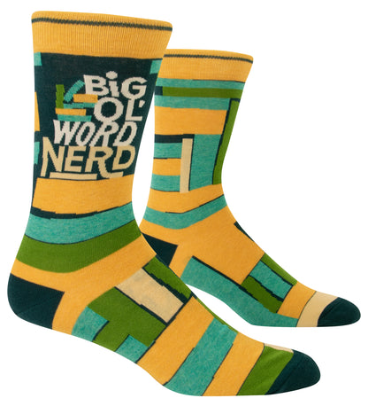 SW899 Big 'Ol World Nerd Men's Socks
