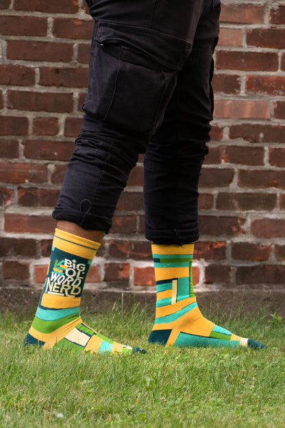 SW899 Big 'Ol World Nerd Men's Socks