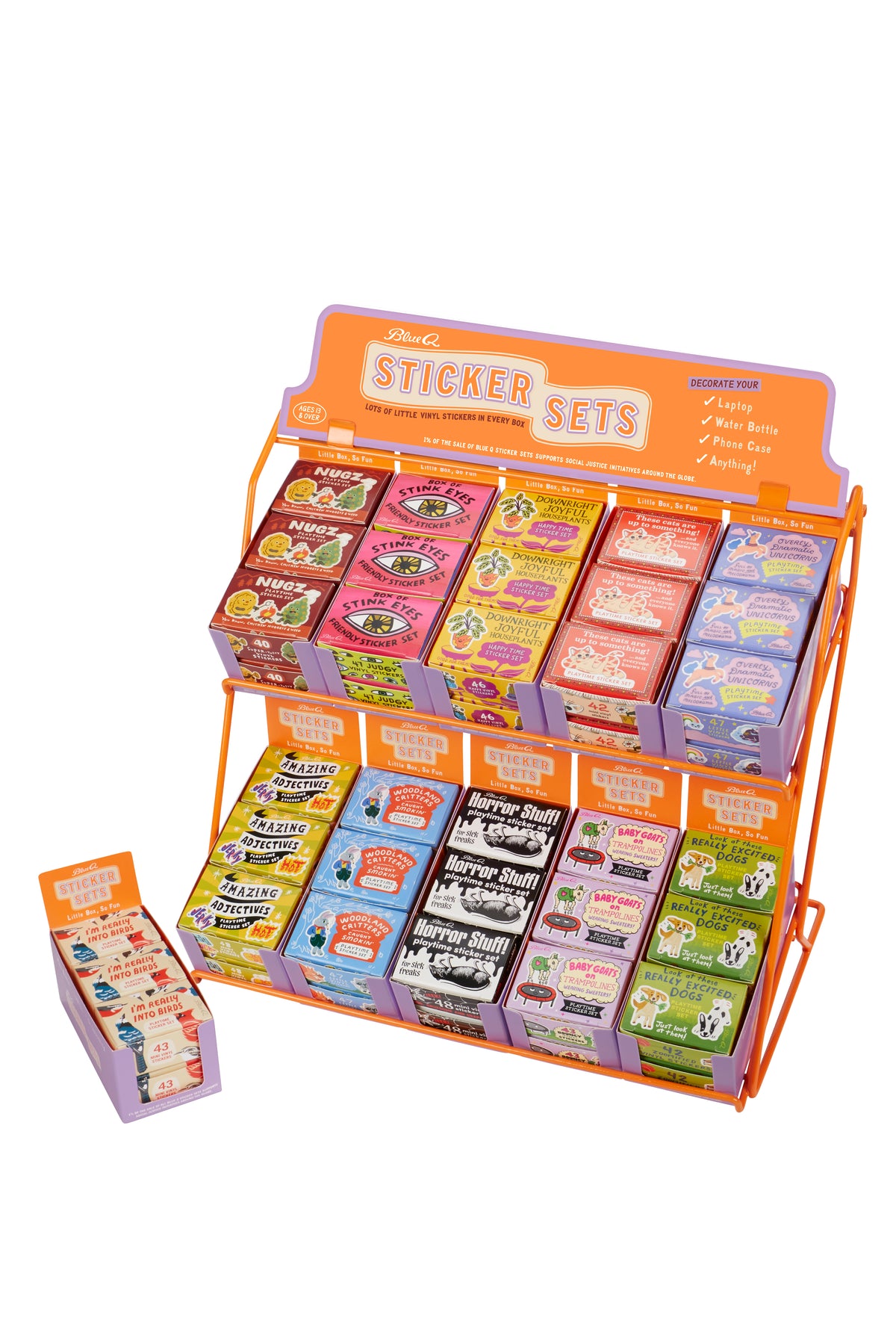 Filled Sticker Set Counter Display - 10 packs