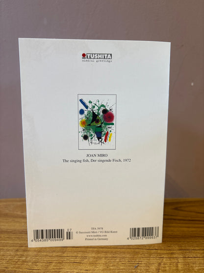 Tushita Card JOAN MIRO The singing fish, Der singende Fisch, 1972