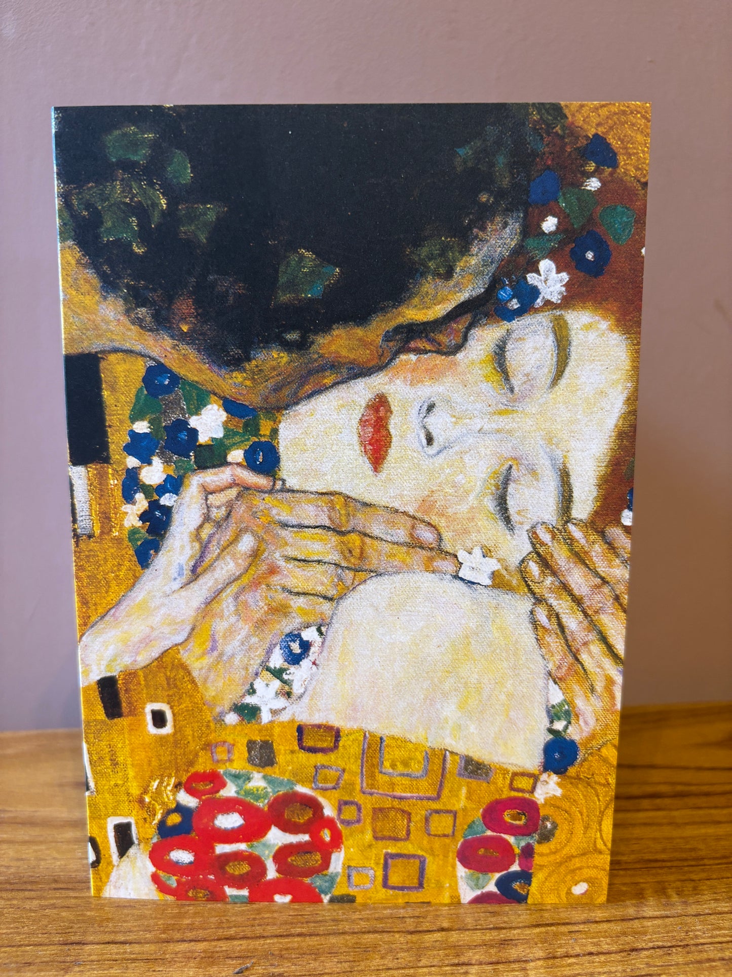 Tushita Card Gustav Klimt (1862-1918) The Kiss - Der Kuss (Detail) (1907-1908)