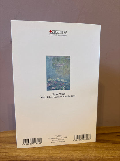 Tushita Card Claude Monet Water Lilies, Seerosen (Detail), 1908