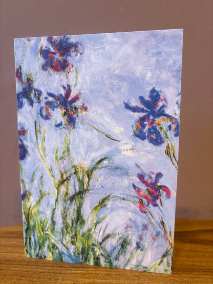 Tushita Card Claude Monet Lilac Irises, 1914-1917, Schwertlilien (Detail)