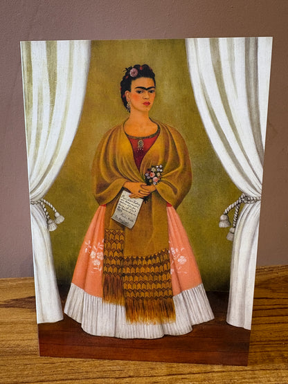 Tushita Card Frida Kahlo (1907-1954): Between the Curtains (Detail), 1937