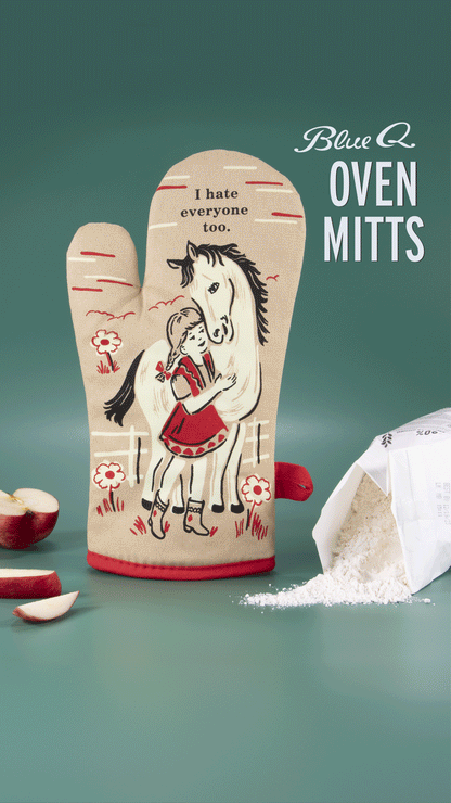 WW100 I Hate Everyone Too Oven Mitt