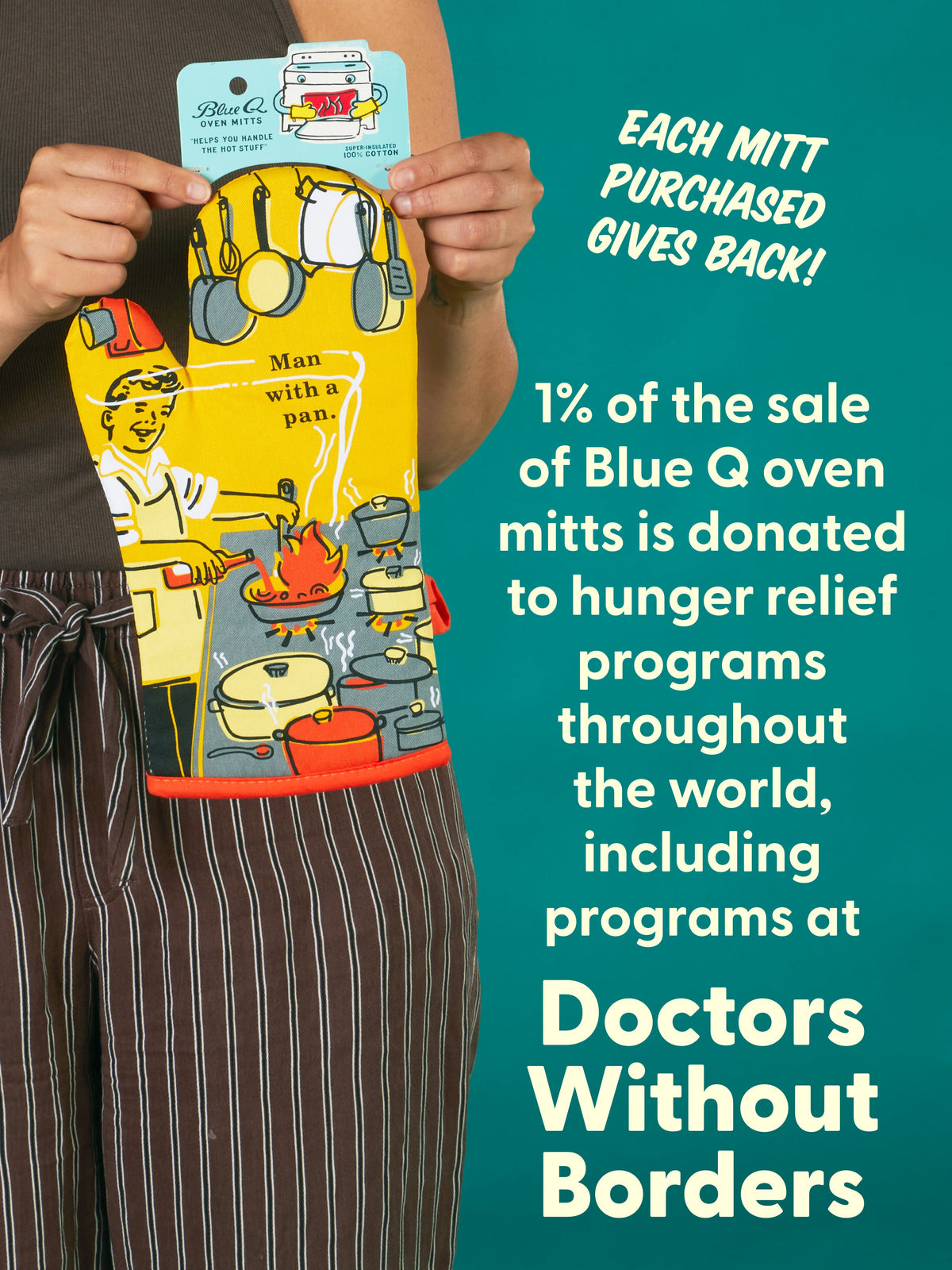 Man With A Pan Oven Mitt by Blue Q – image 9