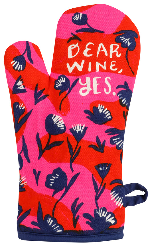 WW138 Dear Wine, Yes Oven Mitt