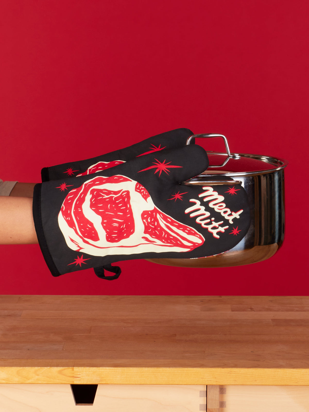 Meat Mitt Oven Mitt by Blue Q – image 7