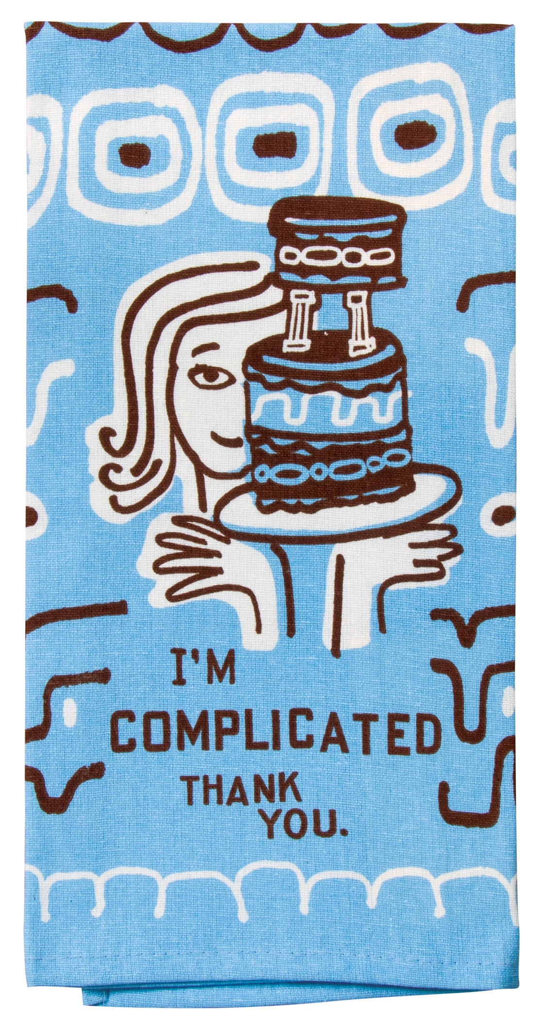 WW316 I'm Complicated Dish Towel