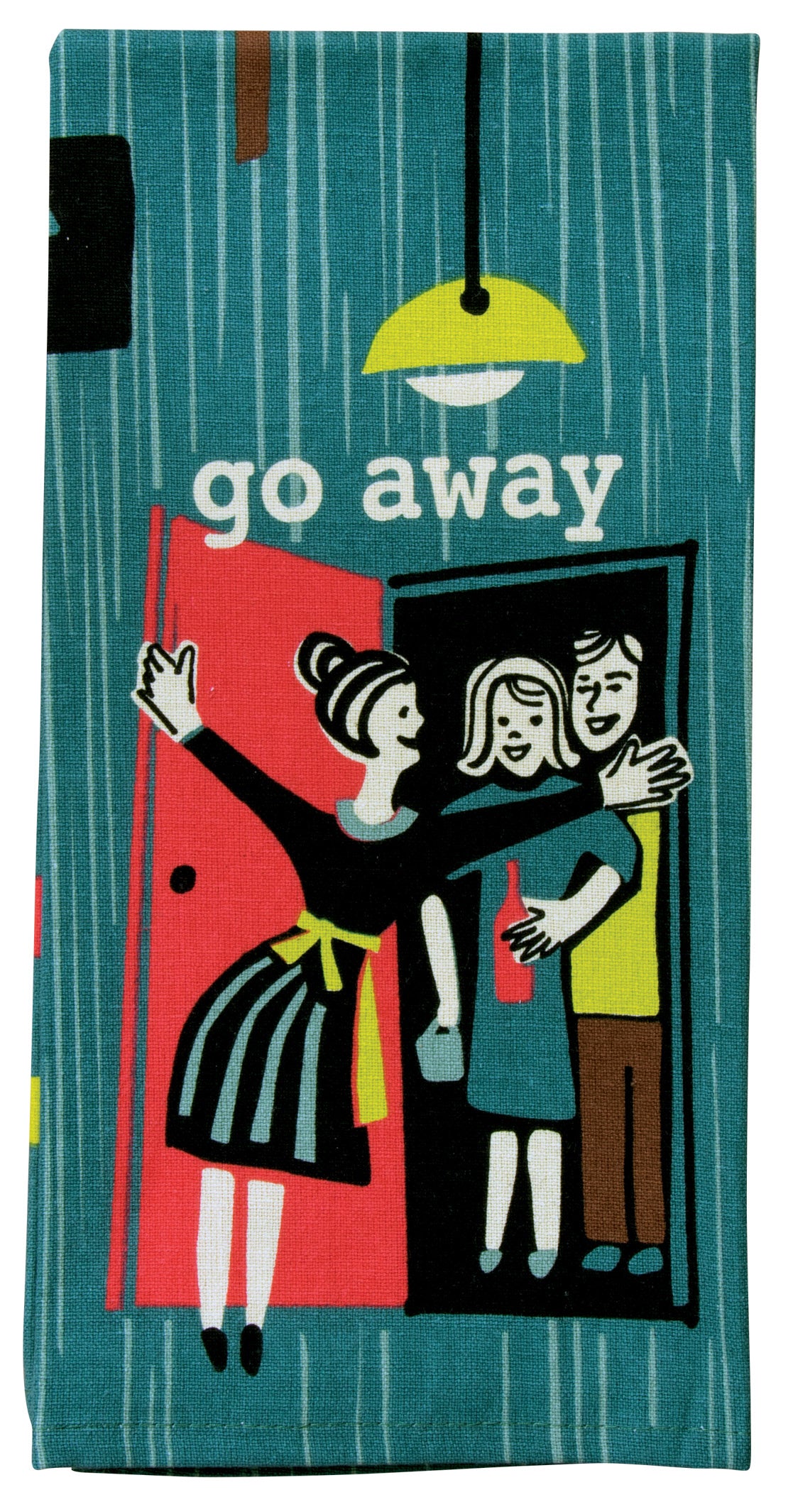 WW317 Go Away Dish Towel