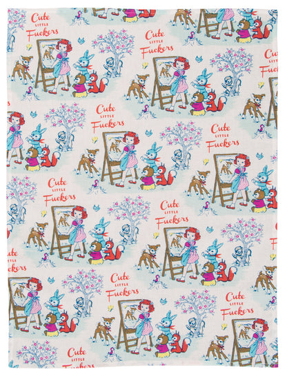 WW322 Cute Little Fuckers Dish Towel