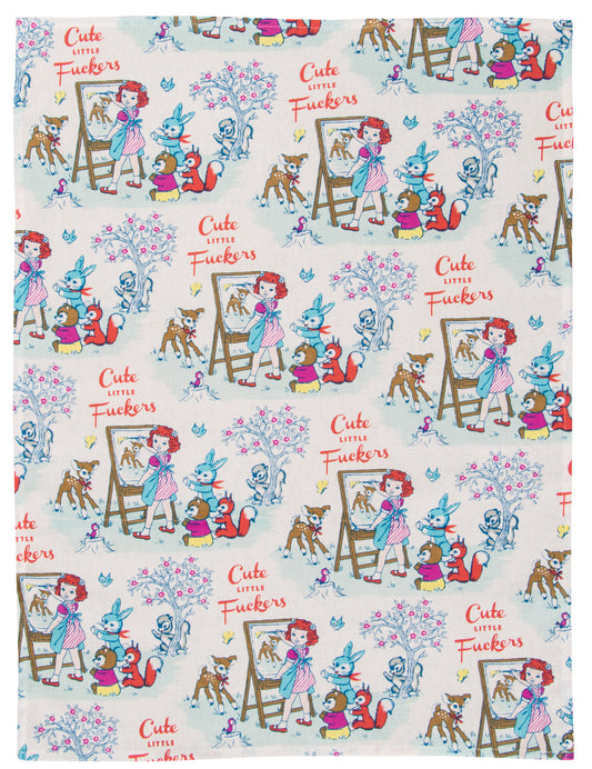 WW322 Cute Little Fuckers Dish Towel