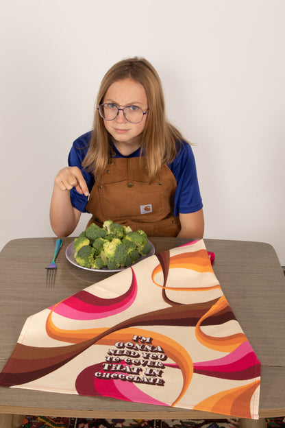 WW341 Cover in Chocolate dish towel