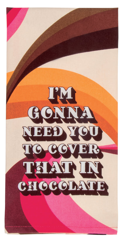 WW341 Cover in Chocolate dish towel