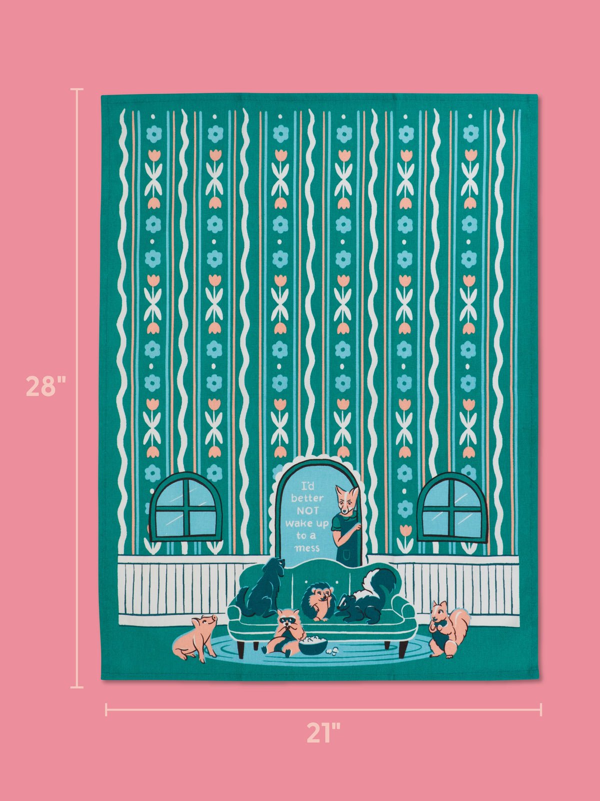 I'd Better Not Wake Up To A Mess Dish Towel by Blue Q – image 4