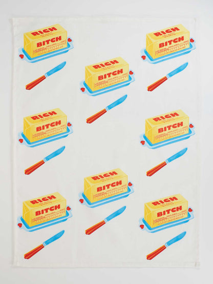 WW365 Rich Bitch Dish Towel