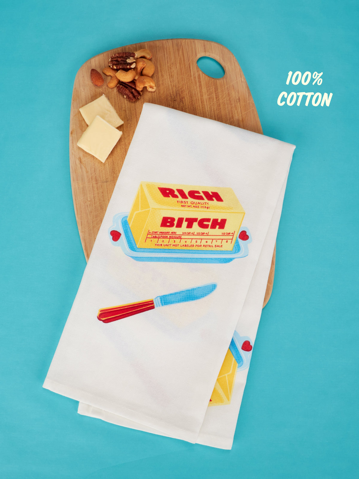 Rich Bitch Dish Towel by Blue Q – image 5