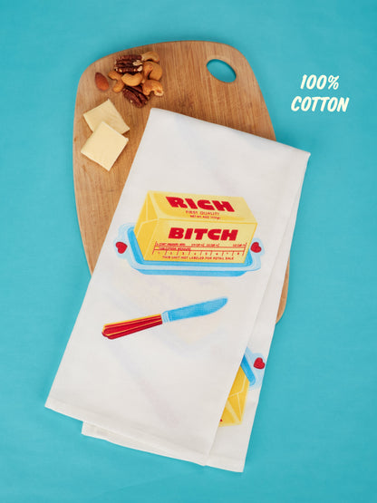 Rich Bitch Dish Towel by Blue Q – image 5