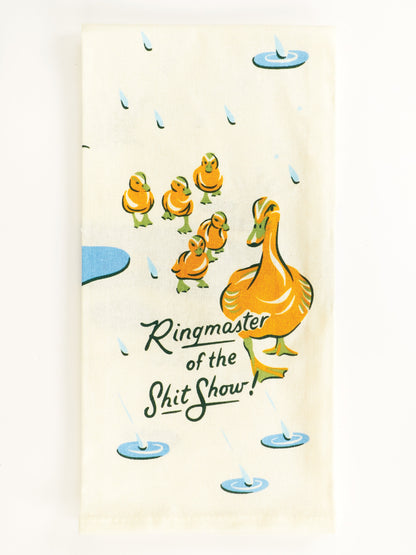 WW366 Ringmaster Of The Shitshow Dish Towel