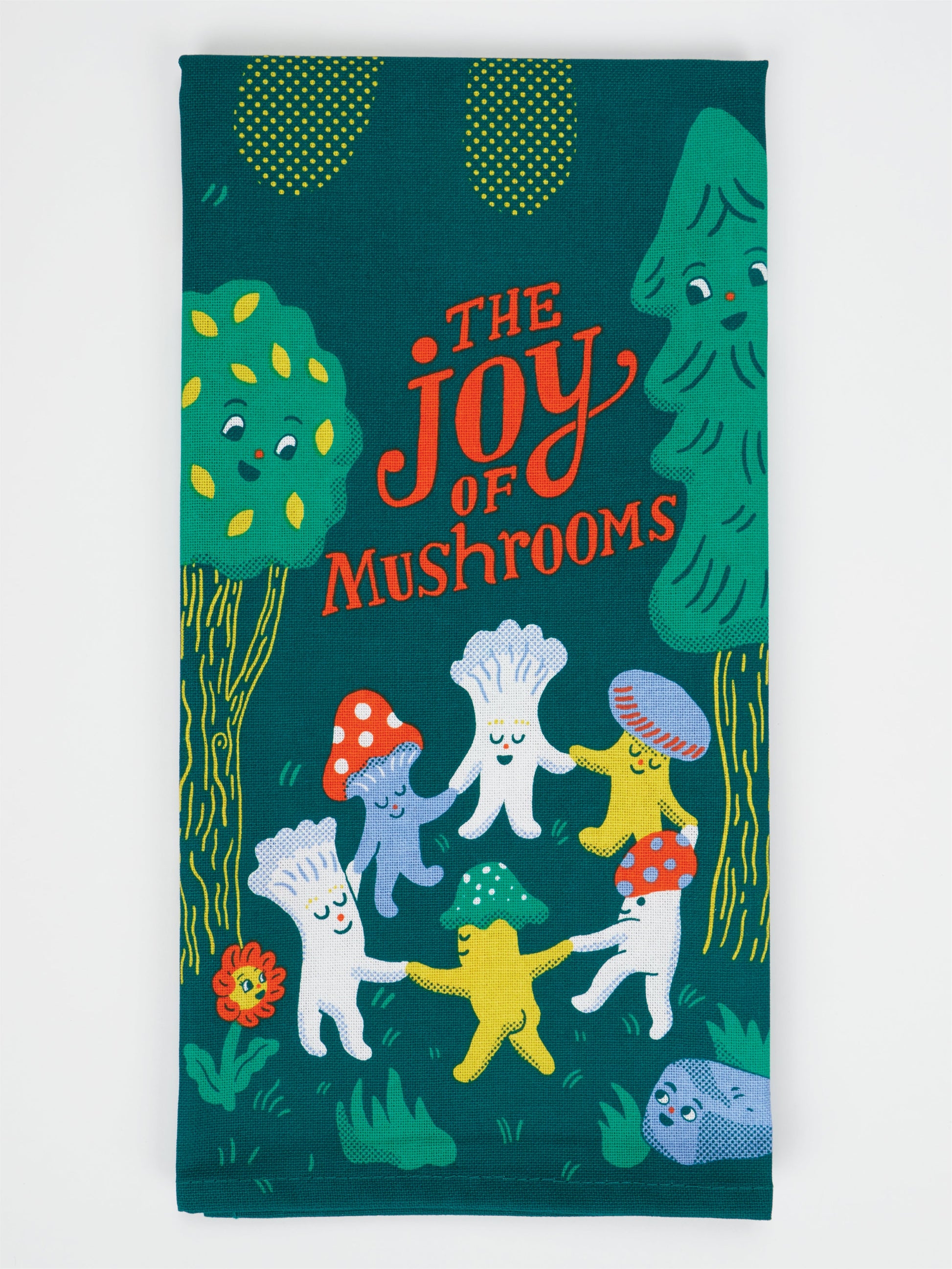 The Joy Of Mushrooms Dish Towel by Blue Q