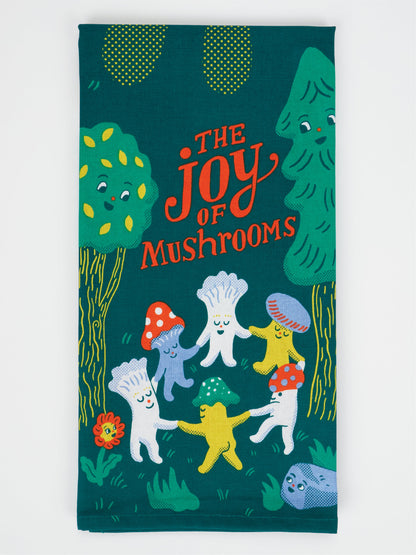The Joy Of Mushrooms Dish Towel by Blue Q