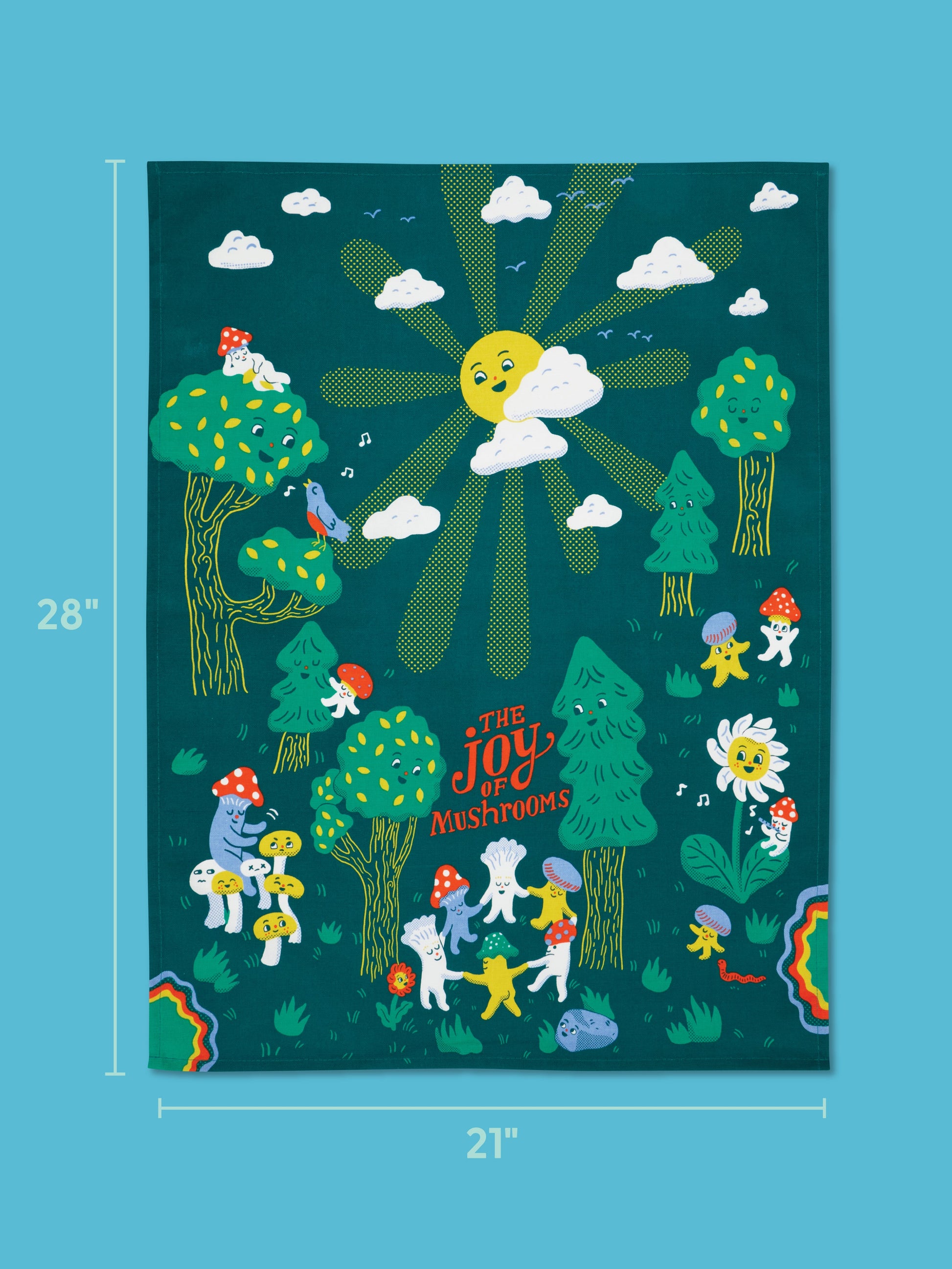 The Joy Of Mushrooms Dish Towel by Blue Q – image 2