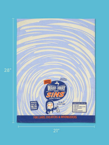 Wash Away Your Sins Dish Towel by Blue Q – image 2