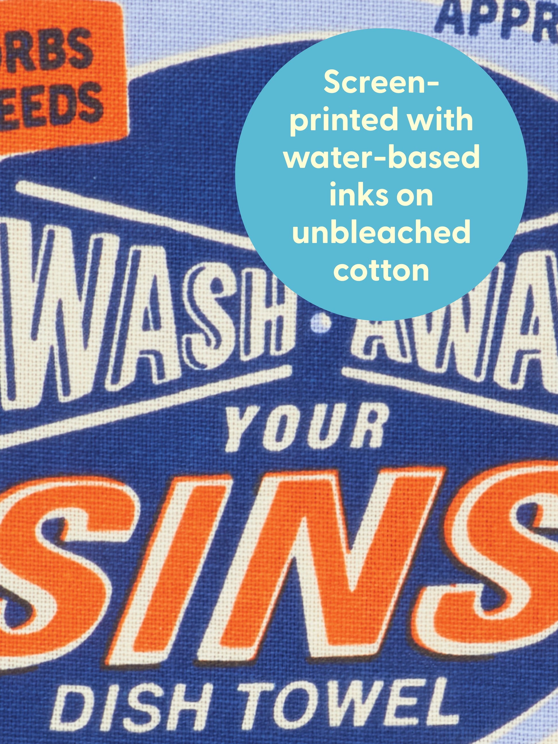 Wash Away Your Sins Dish Towel by Blue Q – image 3