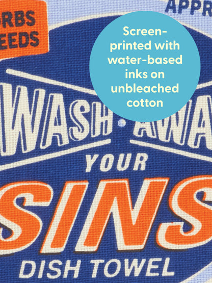 Wash Away Your Sins Dish Towel by Blue Q – image 3